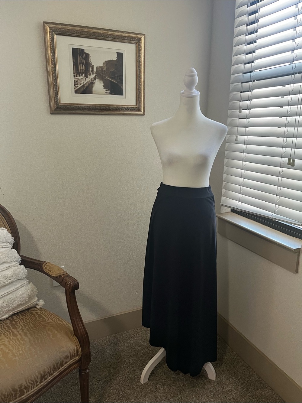 MARELLA Black Maxi Skirt - Elegant Flowing Hem